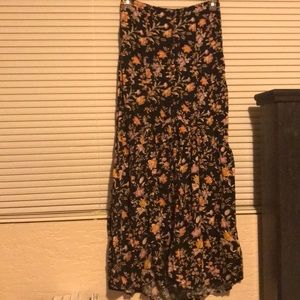 Flower maxi skirt